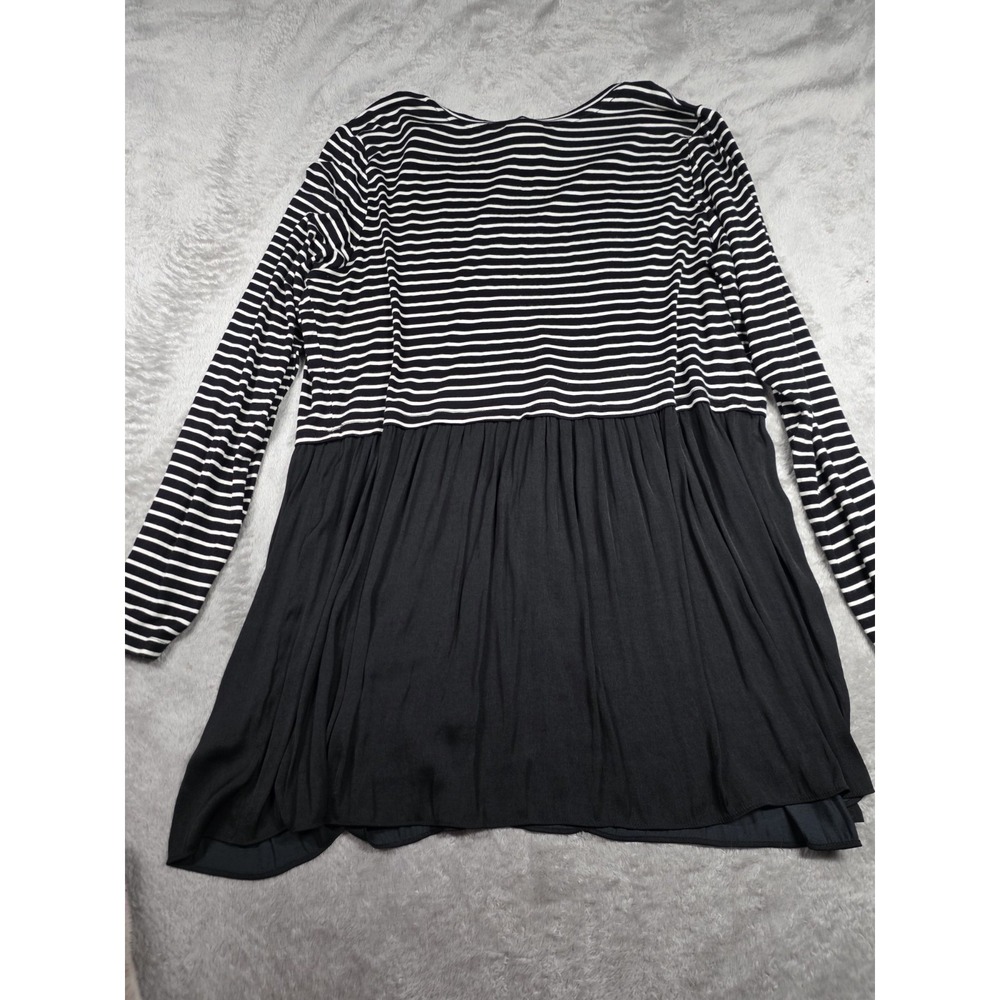 LED Luxe Essentials Denim  -‎ Stripe Shirt sz L - Picture 2 of 8